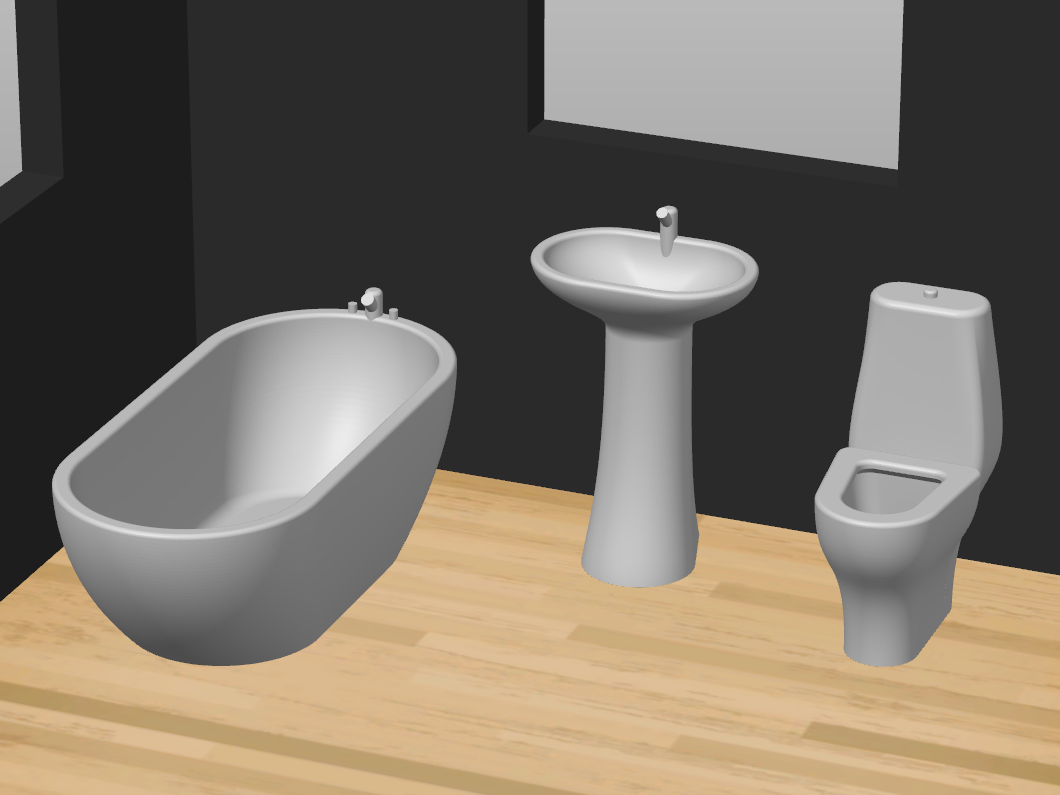 Dollhouse Bathroom Set v2