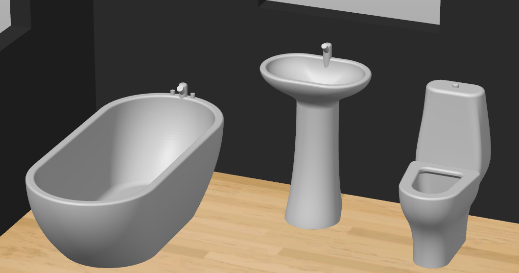 STL file miniature dollhouse bathroom sink 🛁・3D print design to
