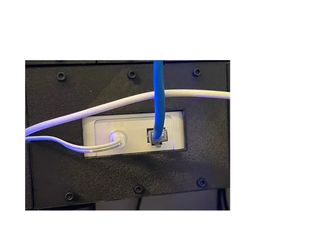 Rackmount for a Philips Hue Bridge to mount it in a 2U 19" Modular Rack