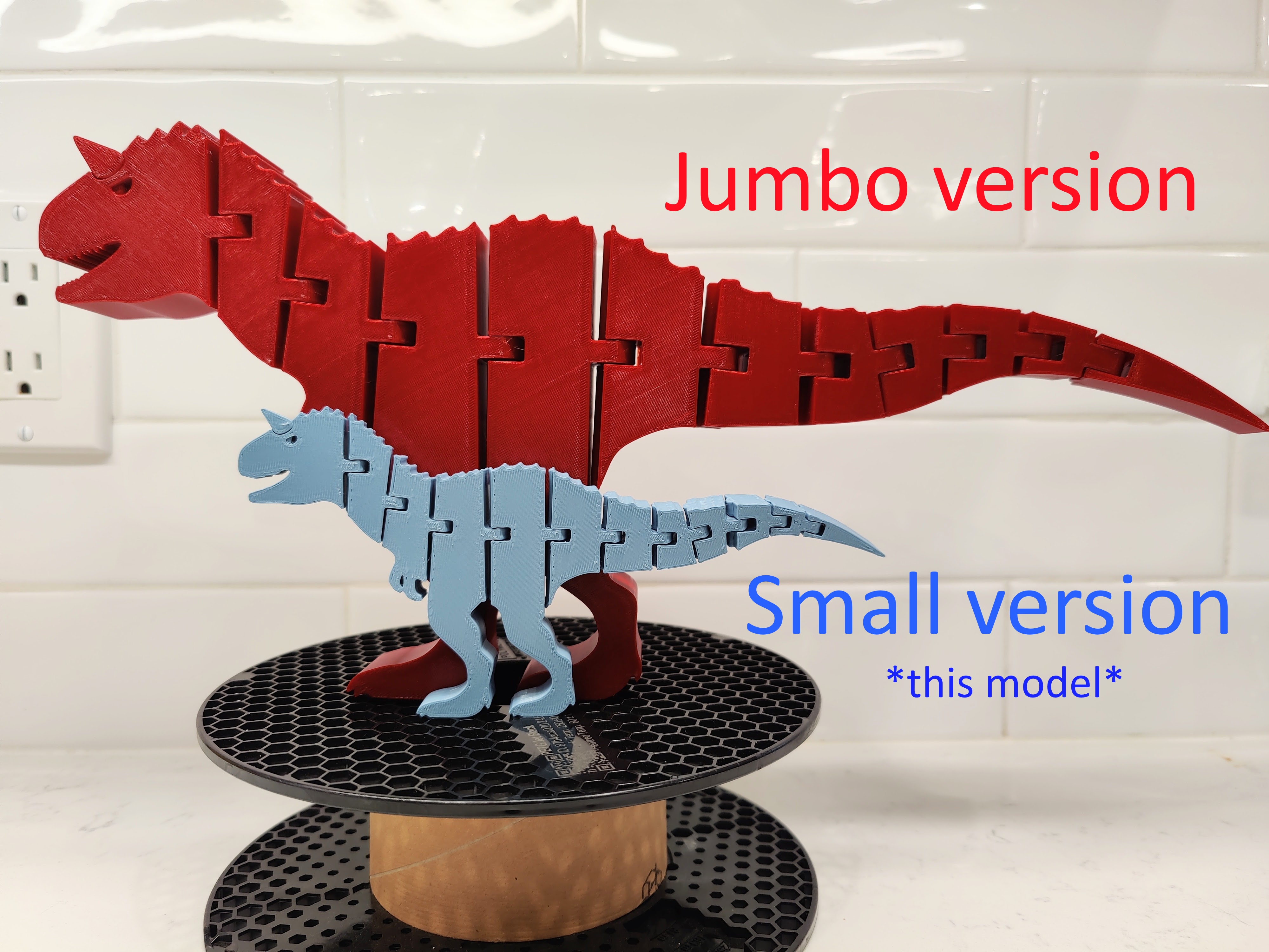 Miniatura 2 do modelo 3D Flexi Carnotaurus (small version)