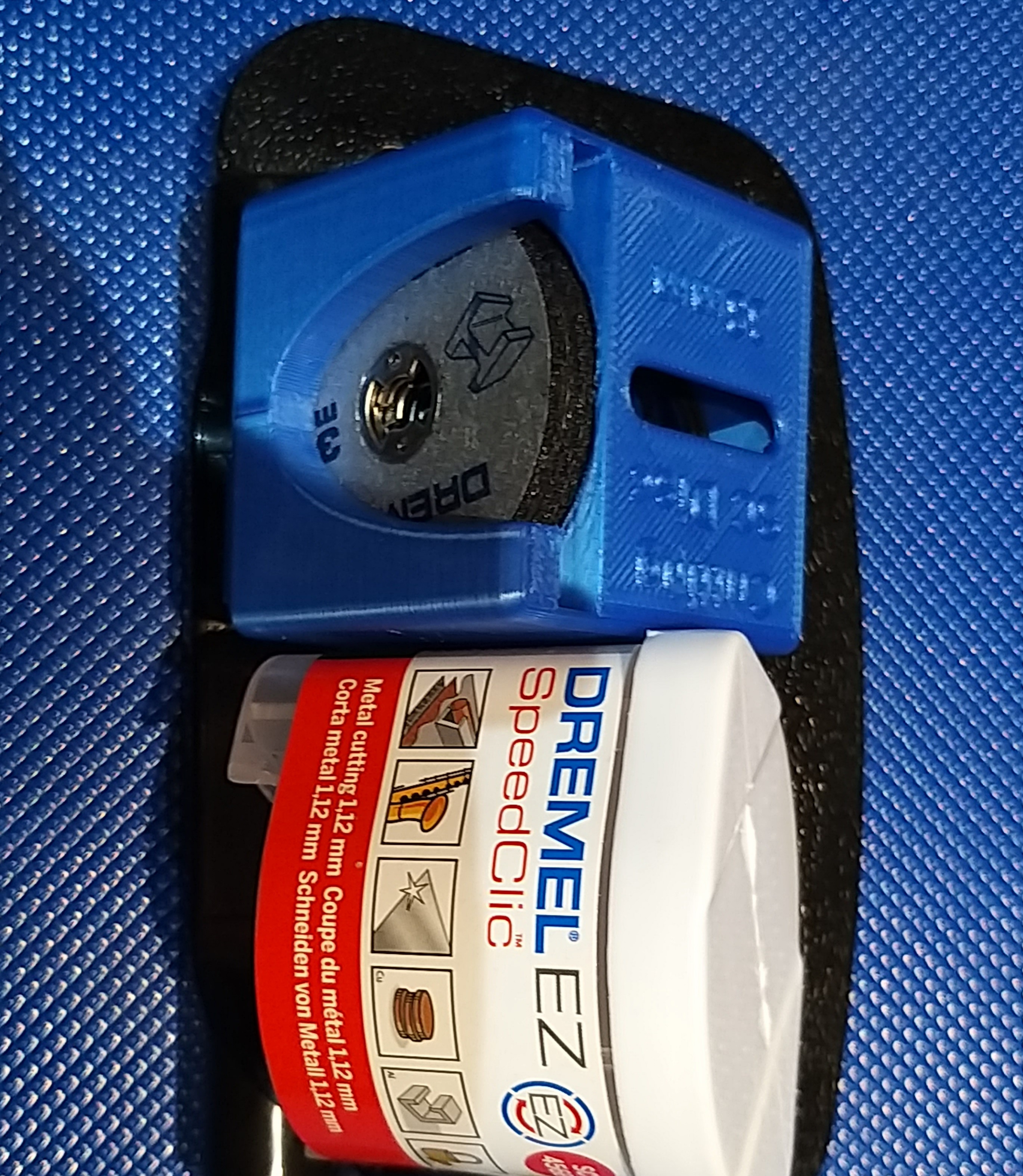 Gridfinity Dremel SpeedClic Cutting Diks Dispenser with Spring