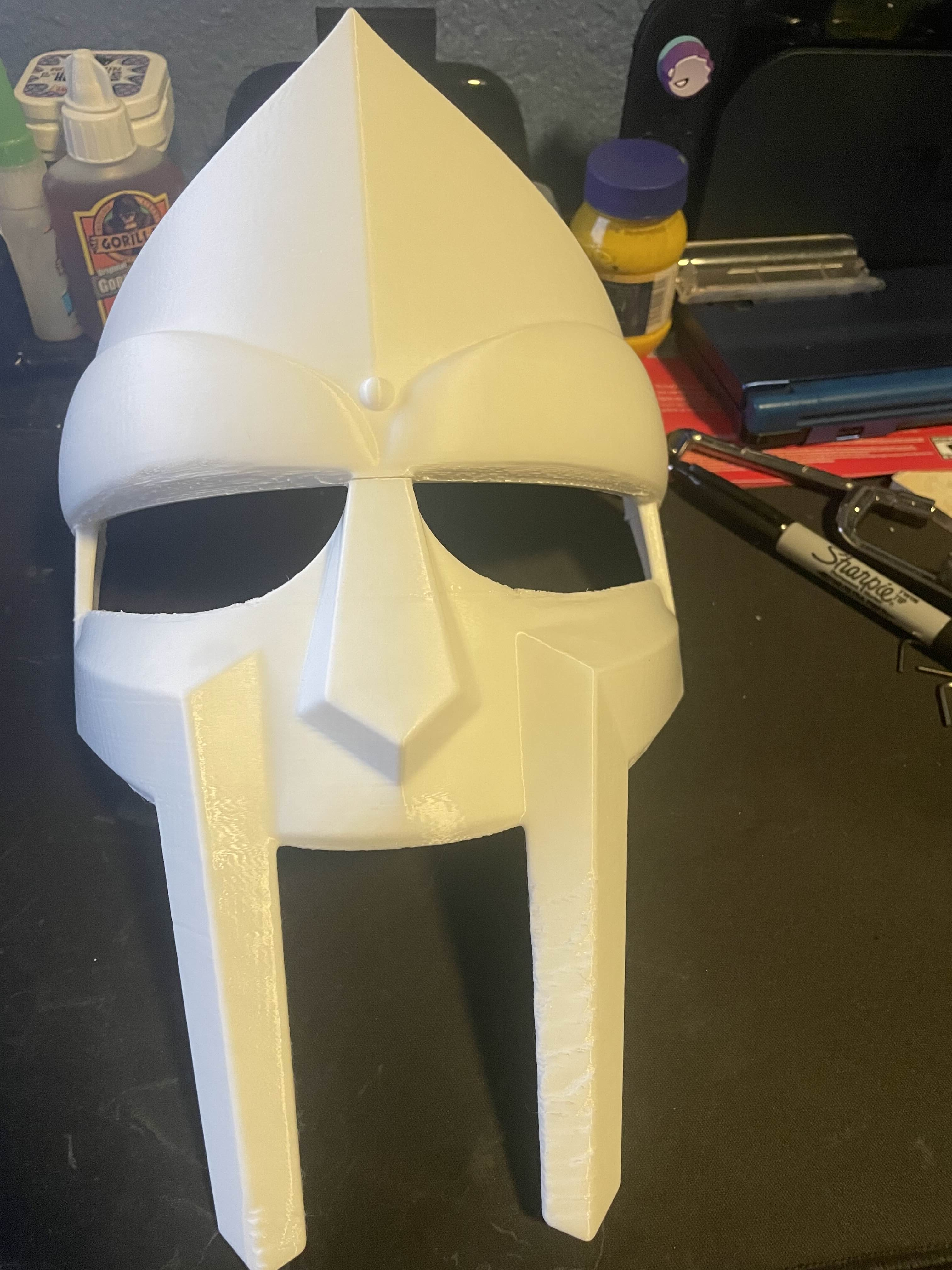sliced MF Doom mask