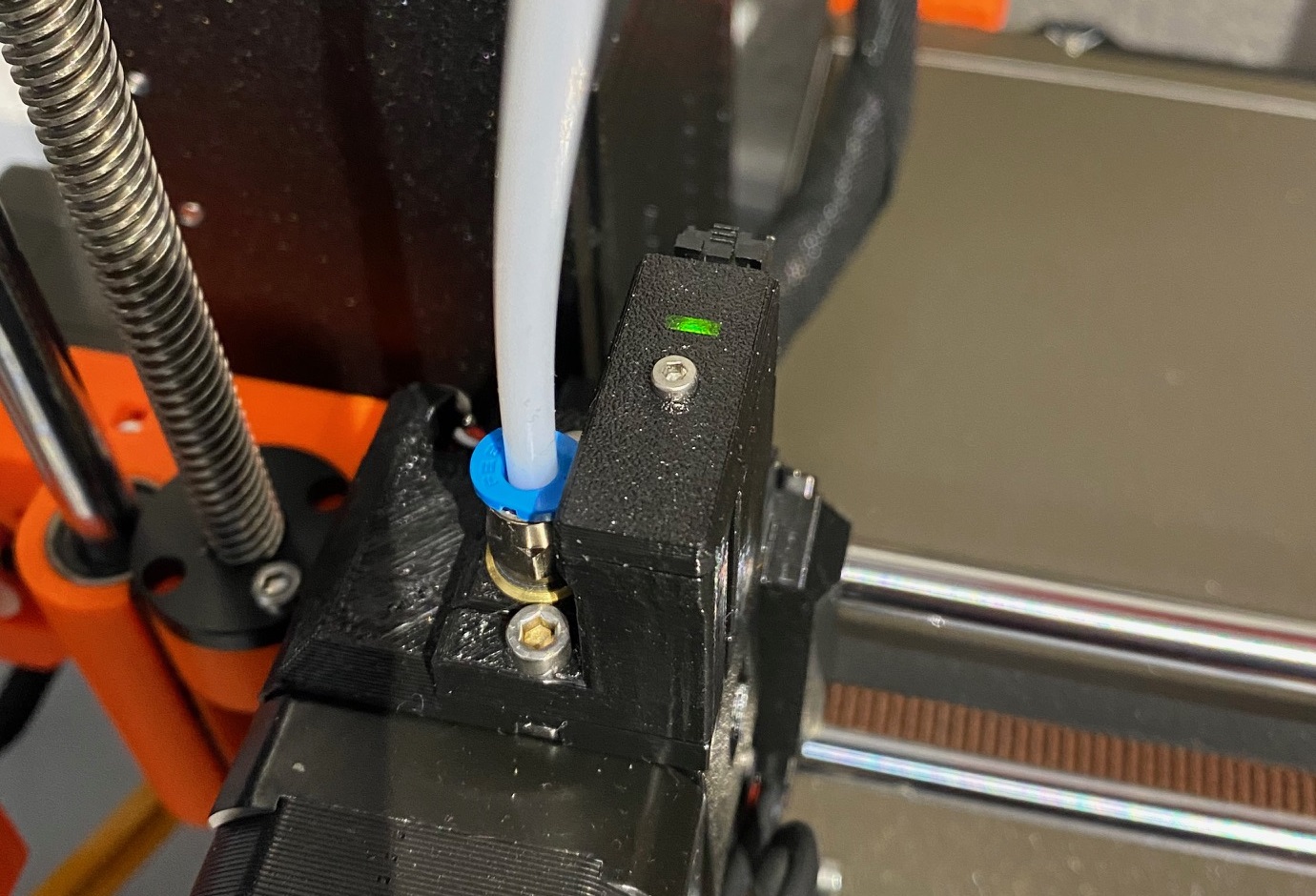 Filament indicator LED cover for MK3S+ with installed MMU2S