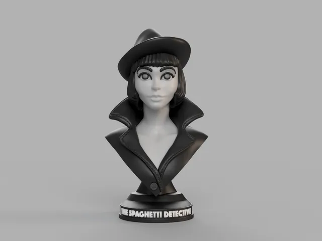 The Spaghetti Detective bust by Wekster (now with full multicolor!)