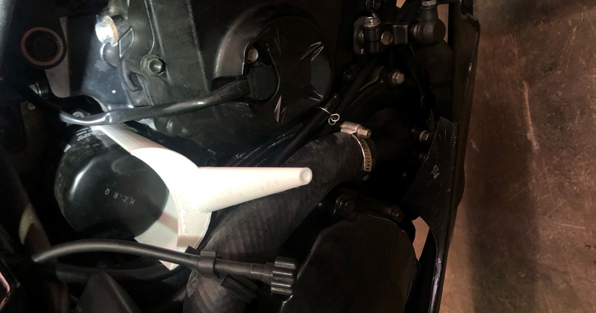 Kawasaki ZX6R 636 Ninja Oil Filter Funnel by Yosobodo Download free