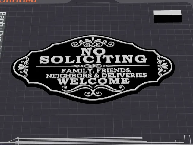 No Soliciting Sign