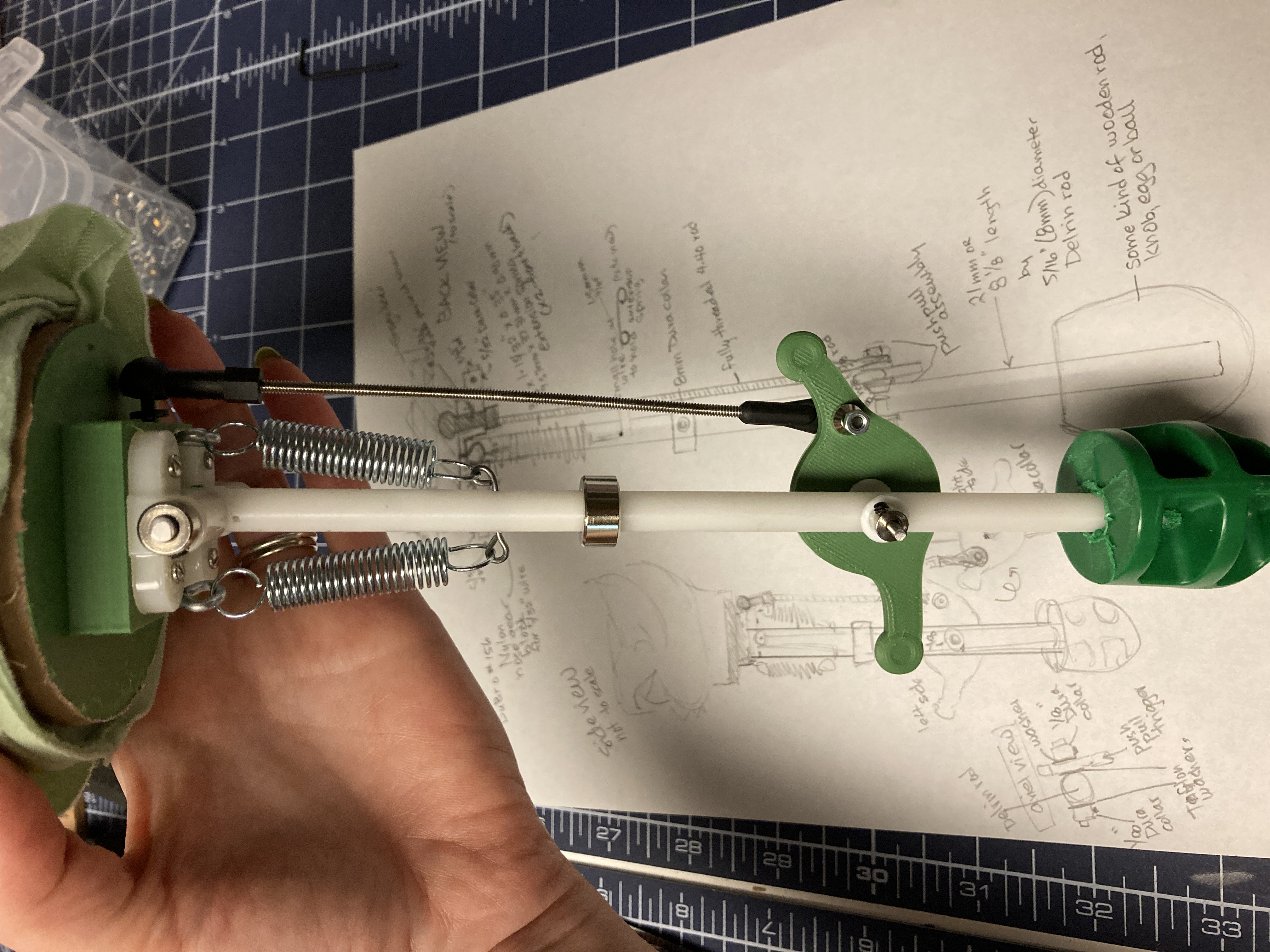 Grogu Mech for head controlled mechanical puppet