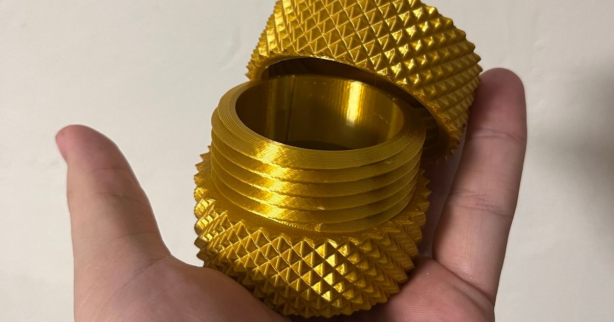 Knurled Jar por Evey Bee Descargar modelo STL gratuito