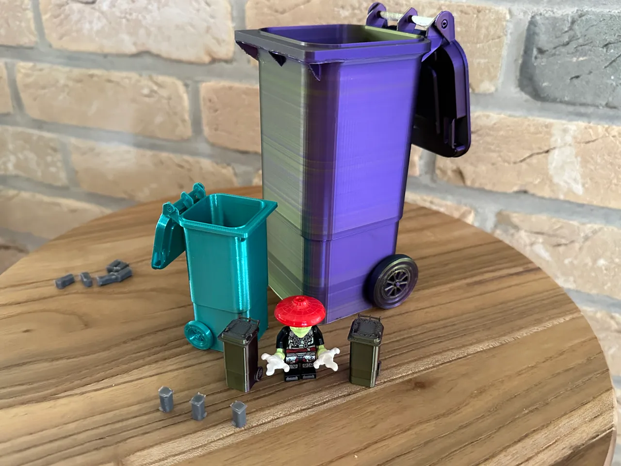 Lego discount garbage bin