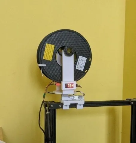 Arduino based spool holder with weight sensor free 3D print model