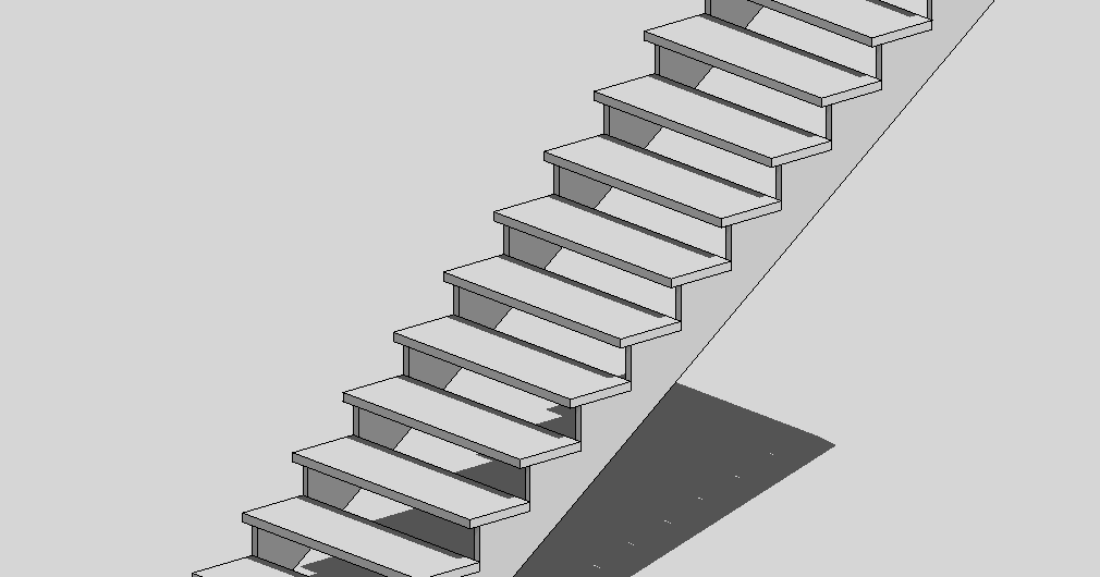 straight open dolhouse stair - Scale it to your model size by Guido ...