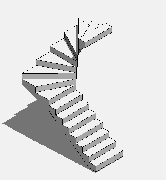 Twisted stairs - One part - Scale it to your model size
