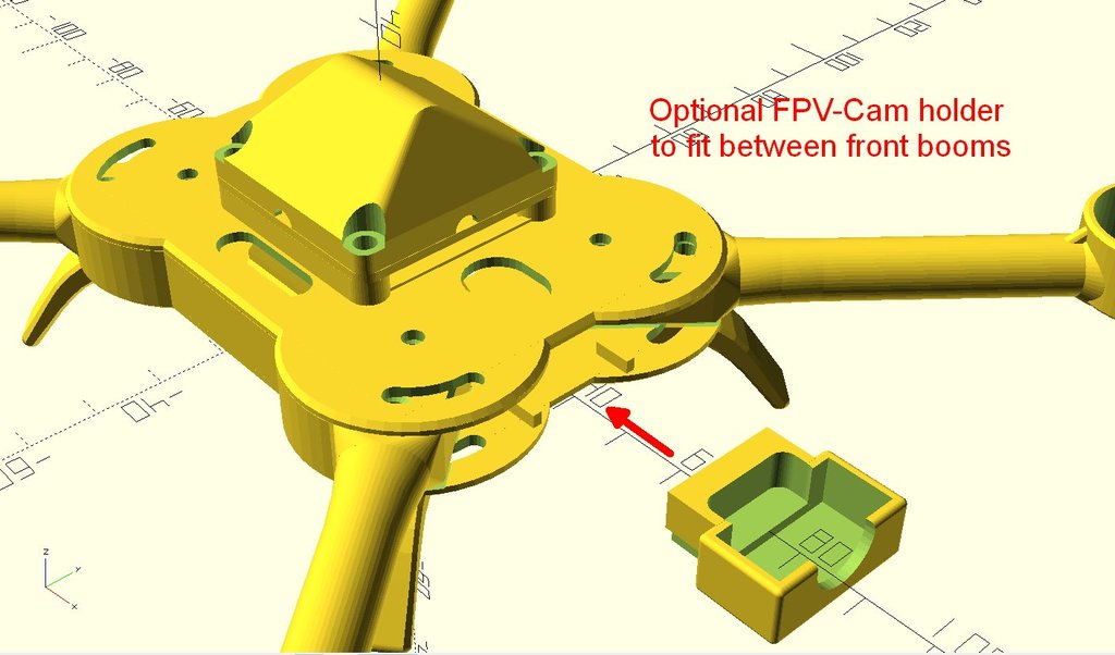 Foldable Nano Quadcopter FNQ220 Version 2 by HenningS | Download free ...