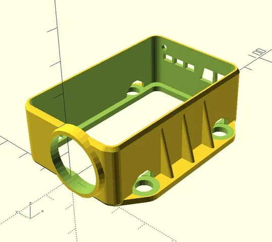 Mobius Camera Holder / Housing with 4 fixation options, e.g. for FPV Racer, fully parametric for Customizer (OpenScad)