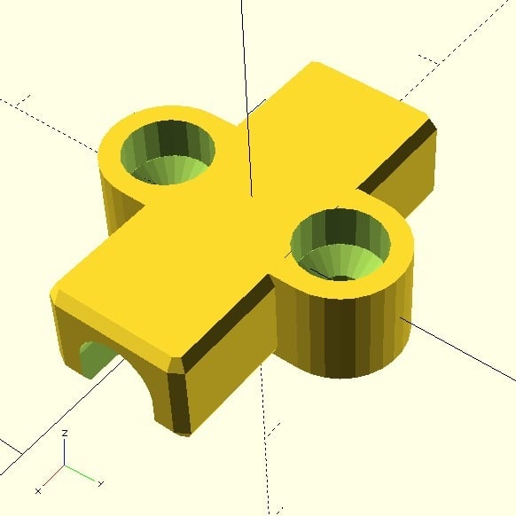 Cable guide / clip (customizable) for 3D printer / CNC mill, OpenScad