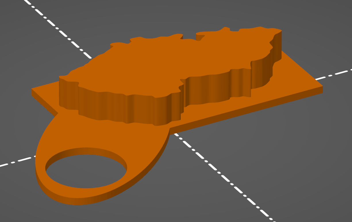 Czech map keychain — miniatura 2