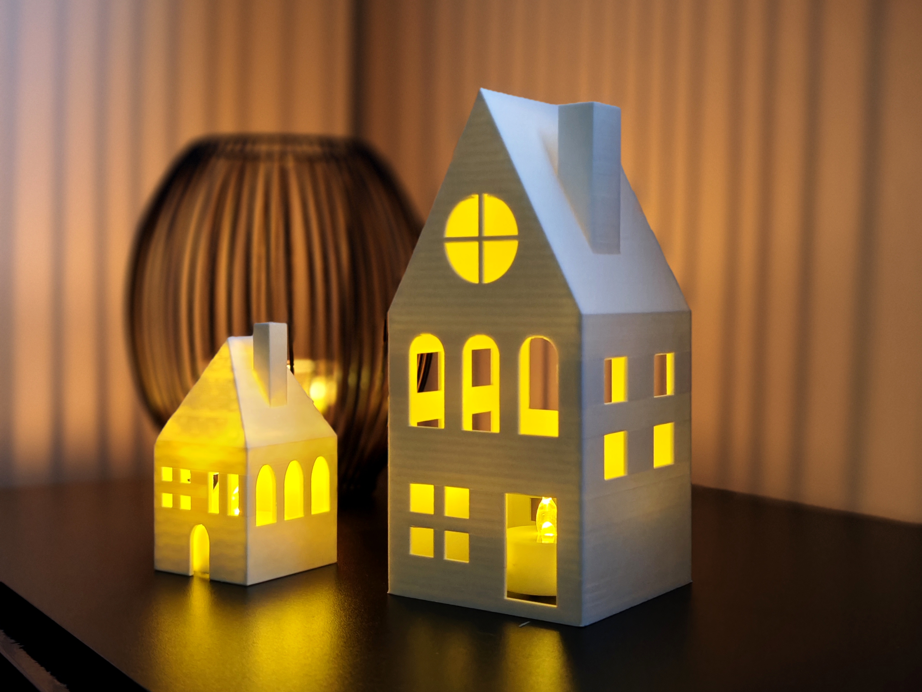 Weihnachtshaus LED mini House LED Candle House