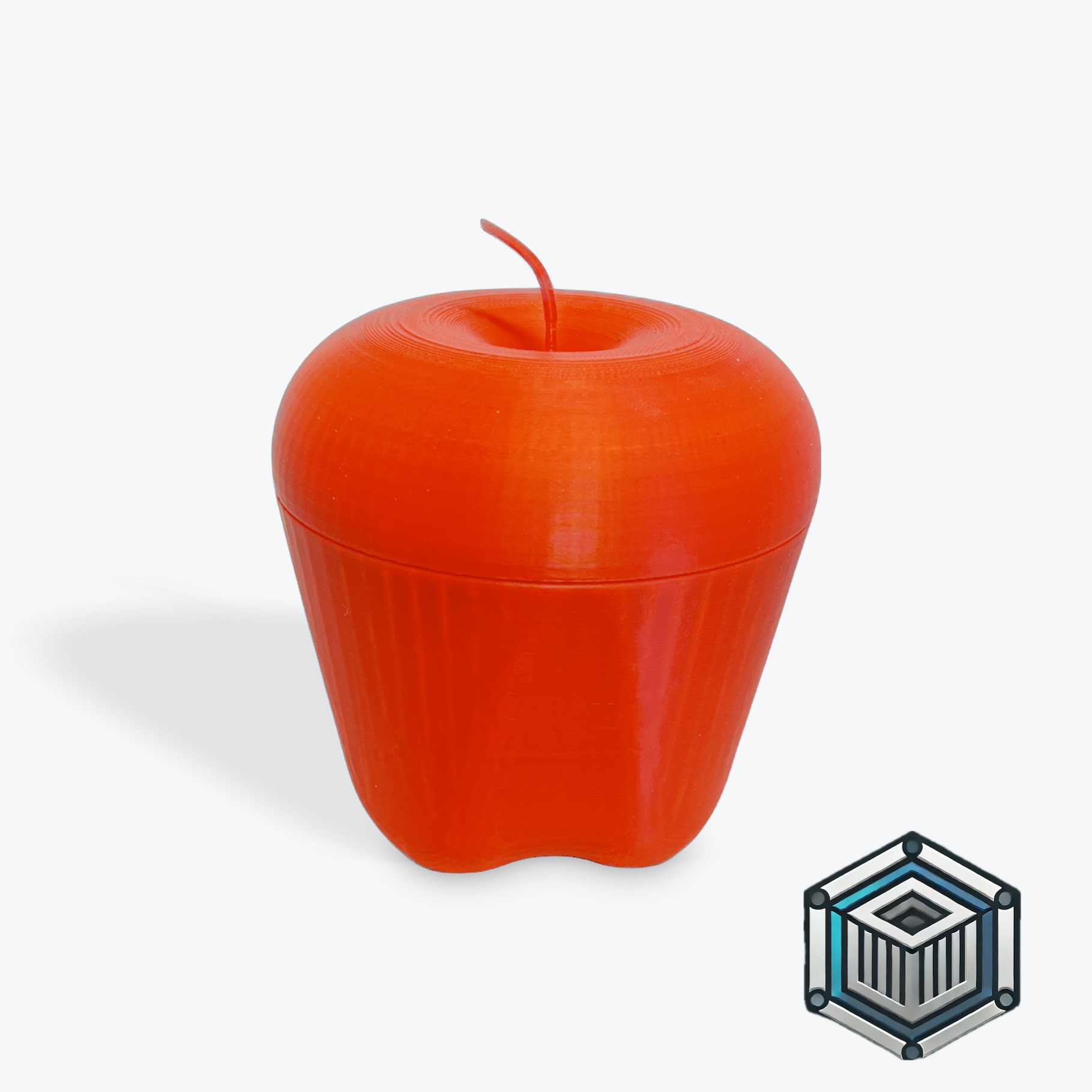 Miniatura 2 do modelo 3D Apple container/gift box