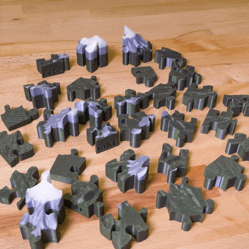 Mt. Taranaki (New Zealand) - 3D puzzle