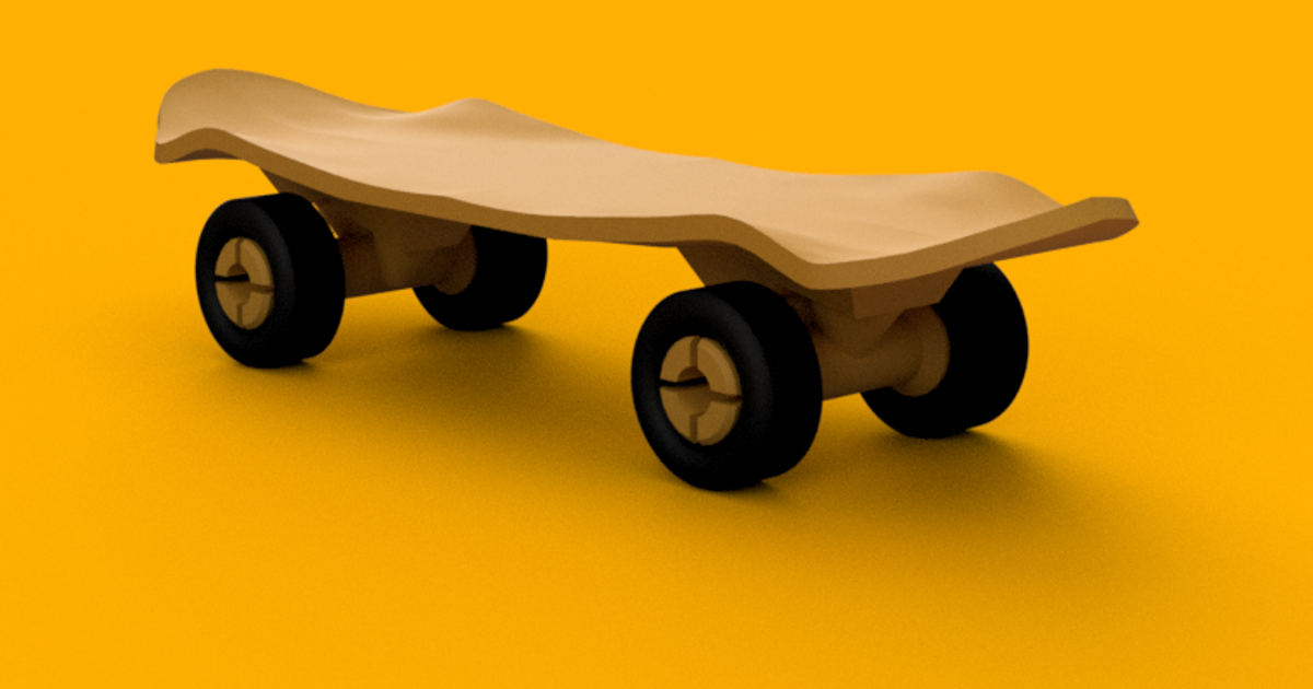 Skateboard Toy by Cisco3D Download free STL model