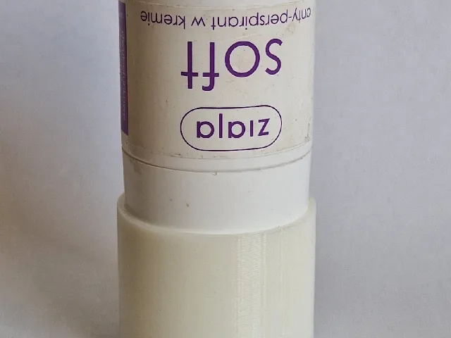 Upside down holder for Ziaja deodorant