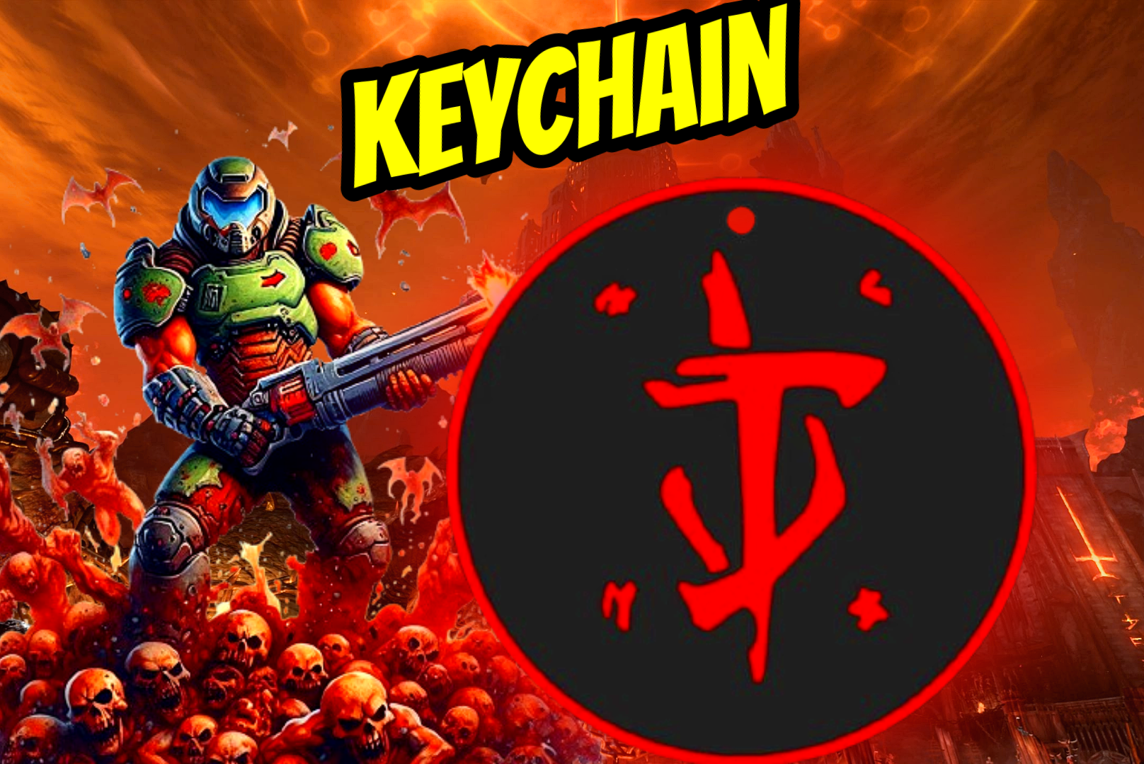 Doom Slayer Keychain / llavero