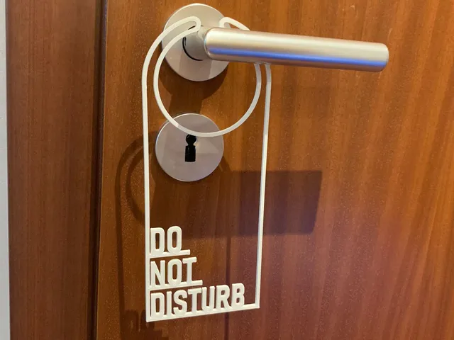 Do Not Disturb Door Sign