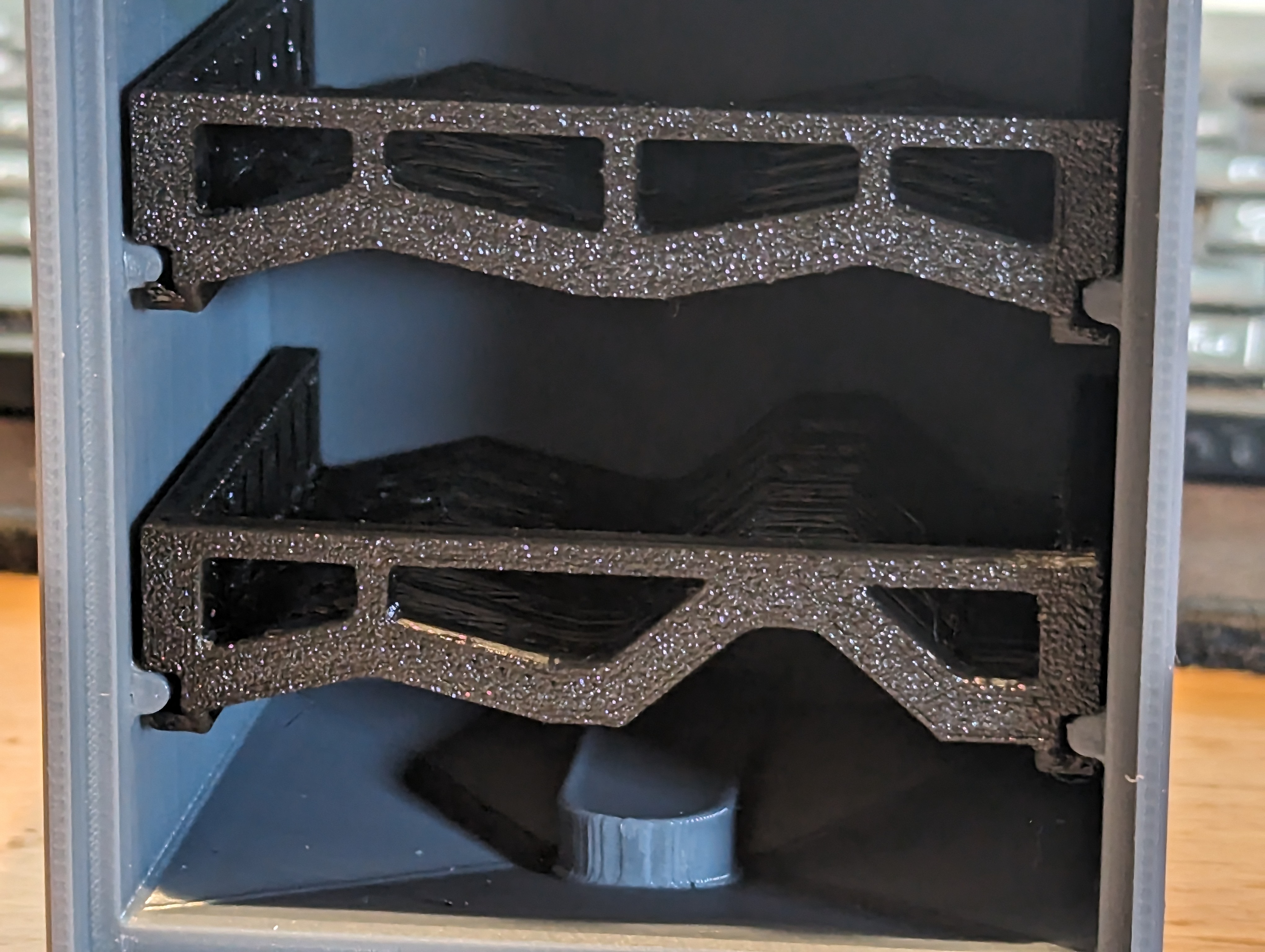 Mini dishwasher, drawers on rails