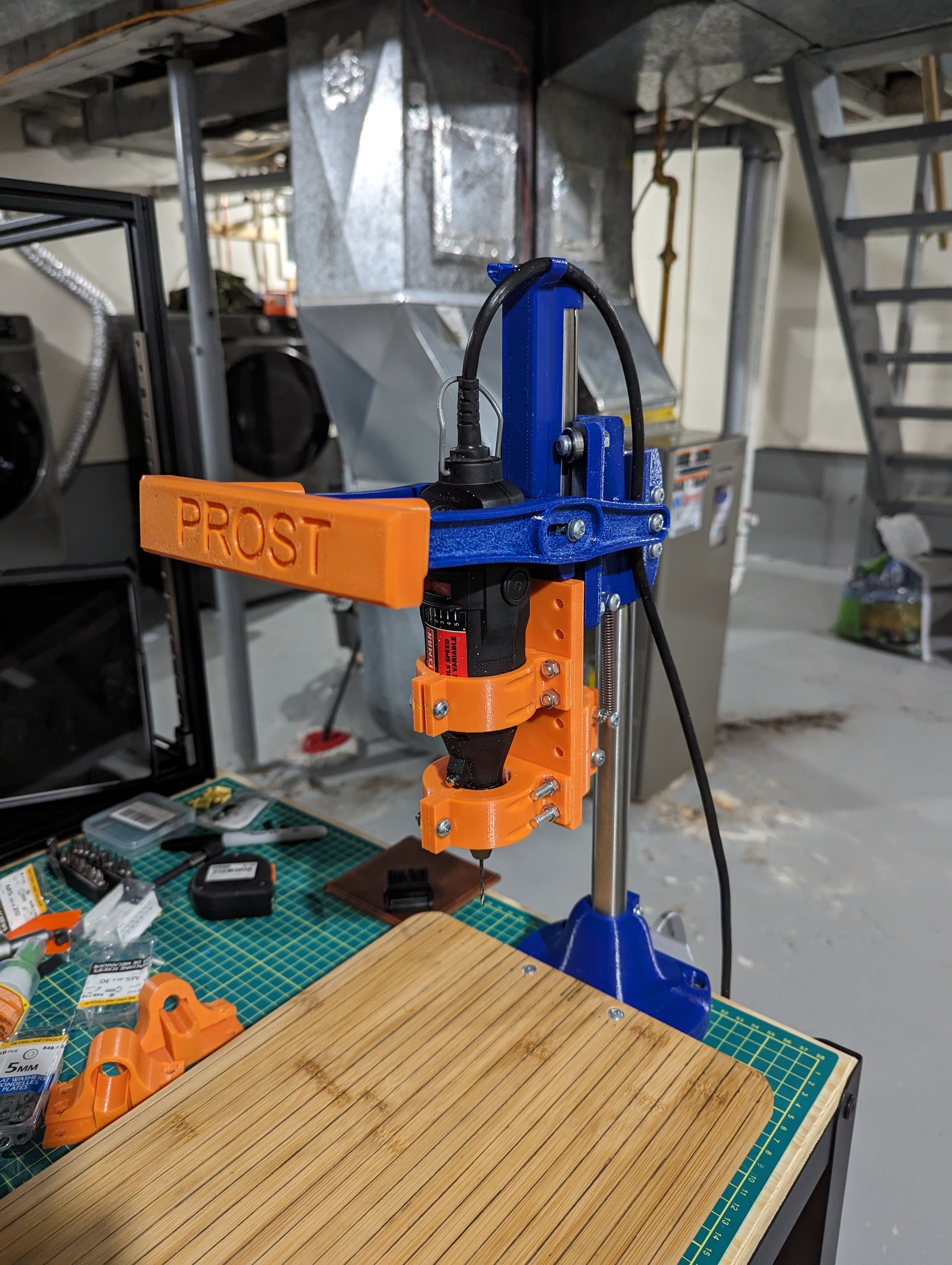 Drill Press with Modular Tool Mount