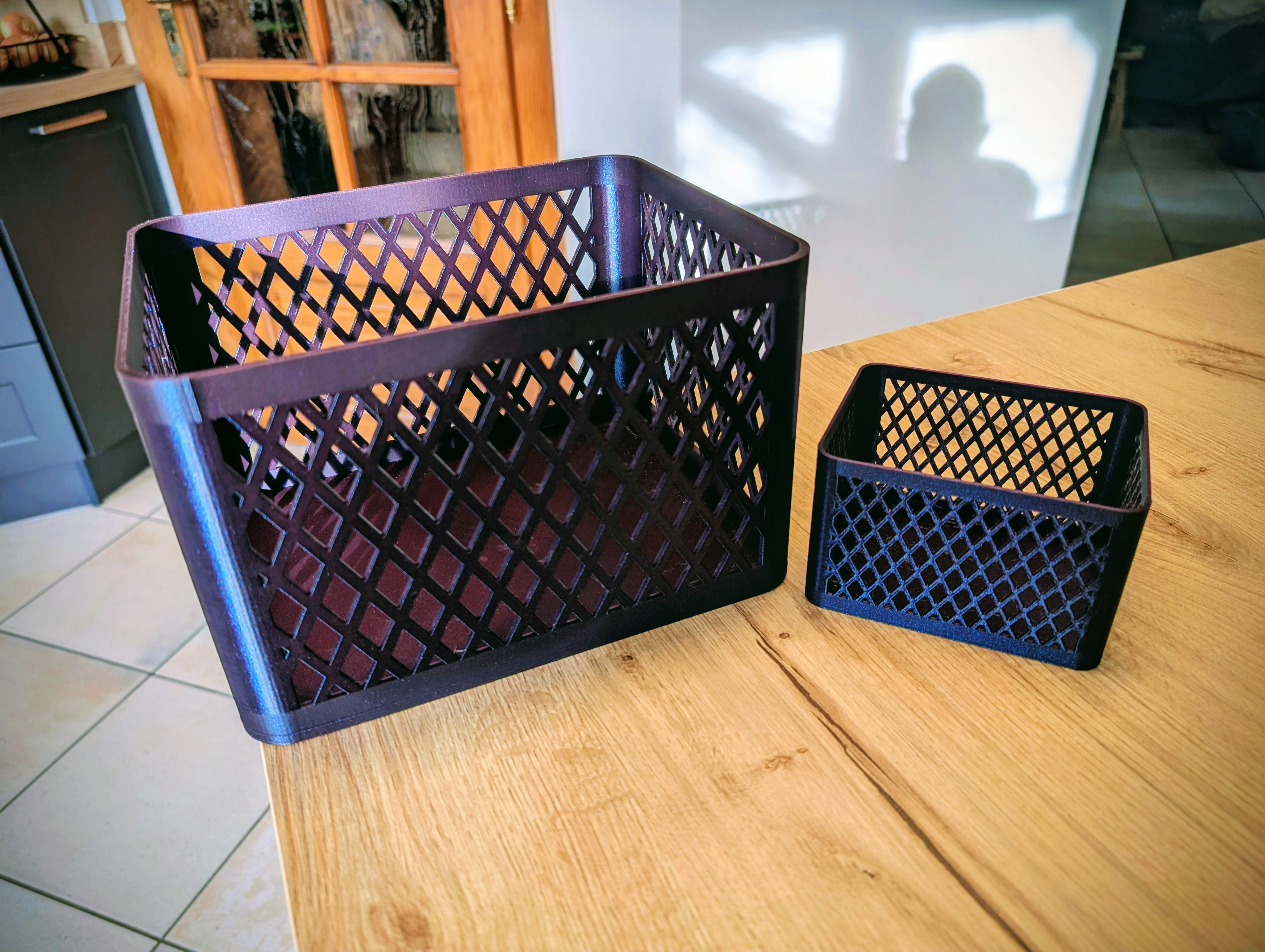 Scalable grid Storage Box Basket