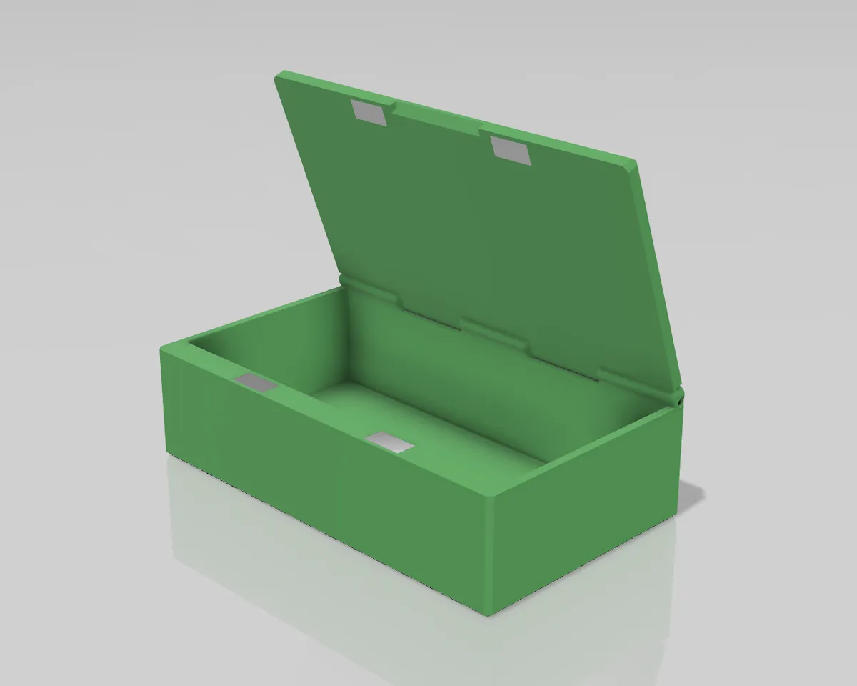 Parametric Box with flush hinges and magnetic closures by scorf