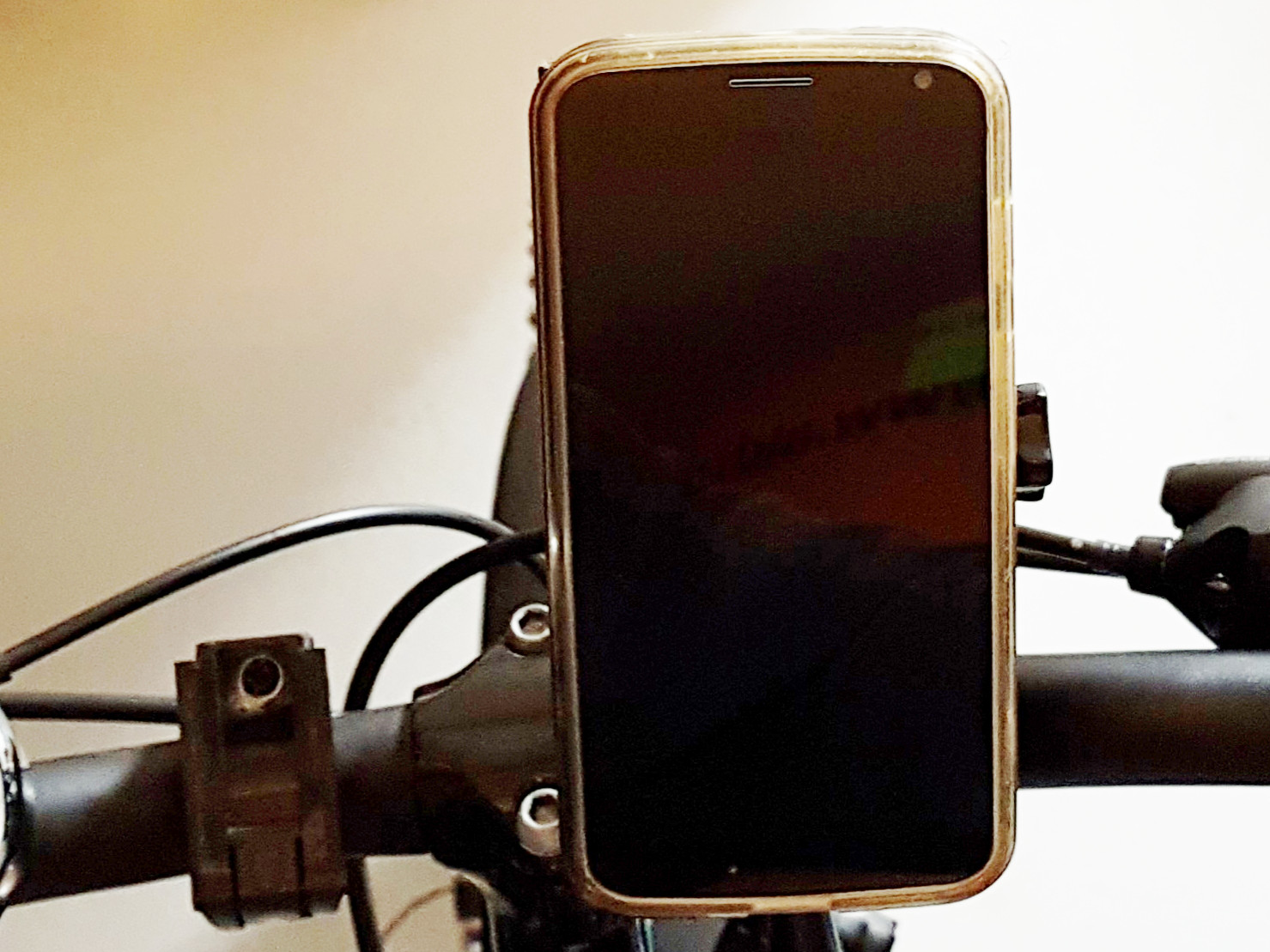 Phone holder plate to GoPro mount adapter for velcro fastener tape