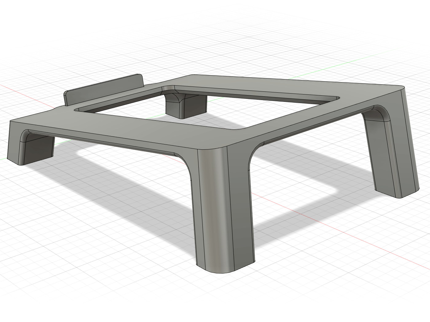 Miniatura 5 do modelo 3D Angled Desk Speaker Stand