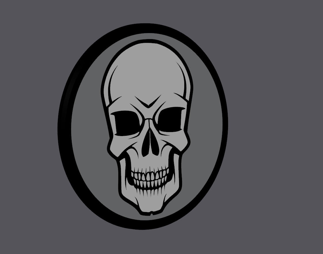 Miniatura 2 do modelo 3D Skull Coaster