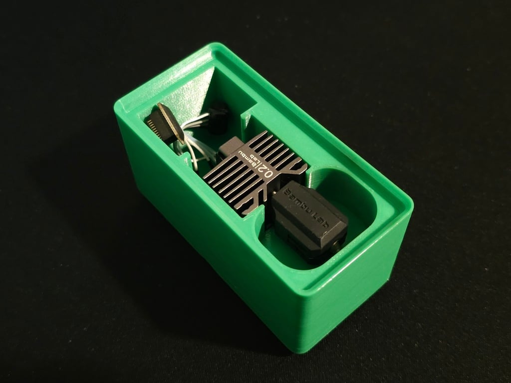 Gridfinity 1x2x6 bin for Bambulab P1P complete hotend