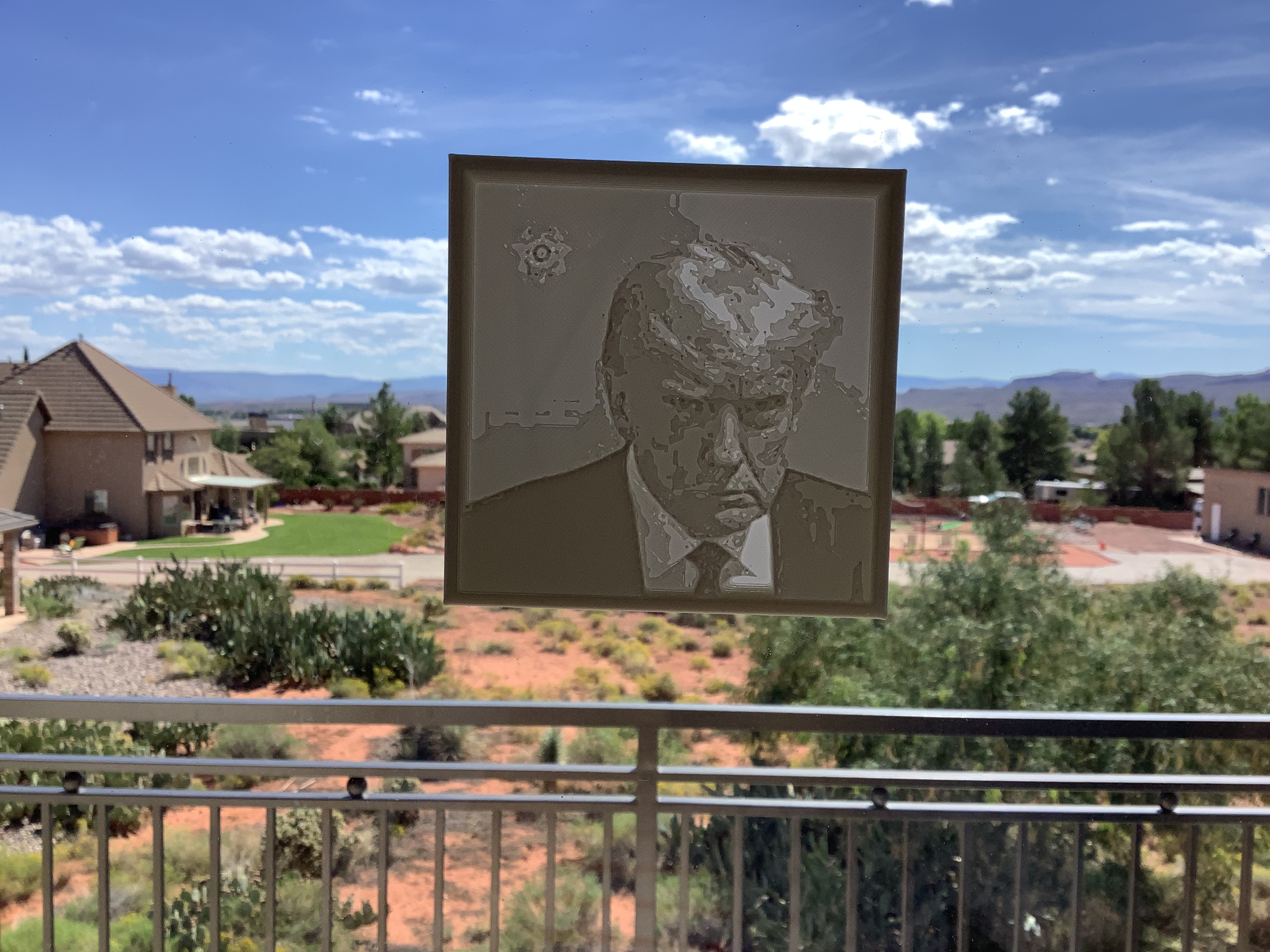 trumps mugshots lithophane