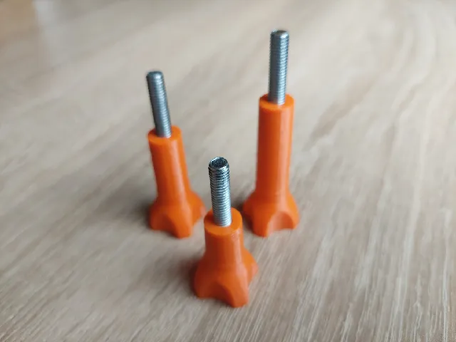 Set of GoPro screws.