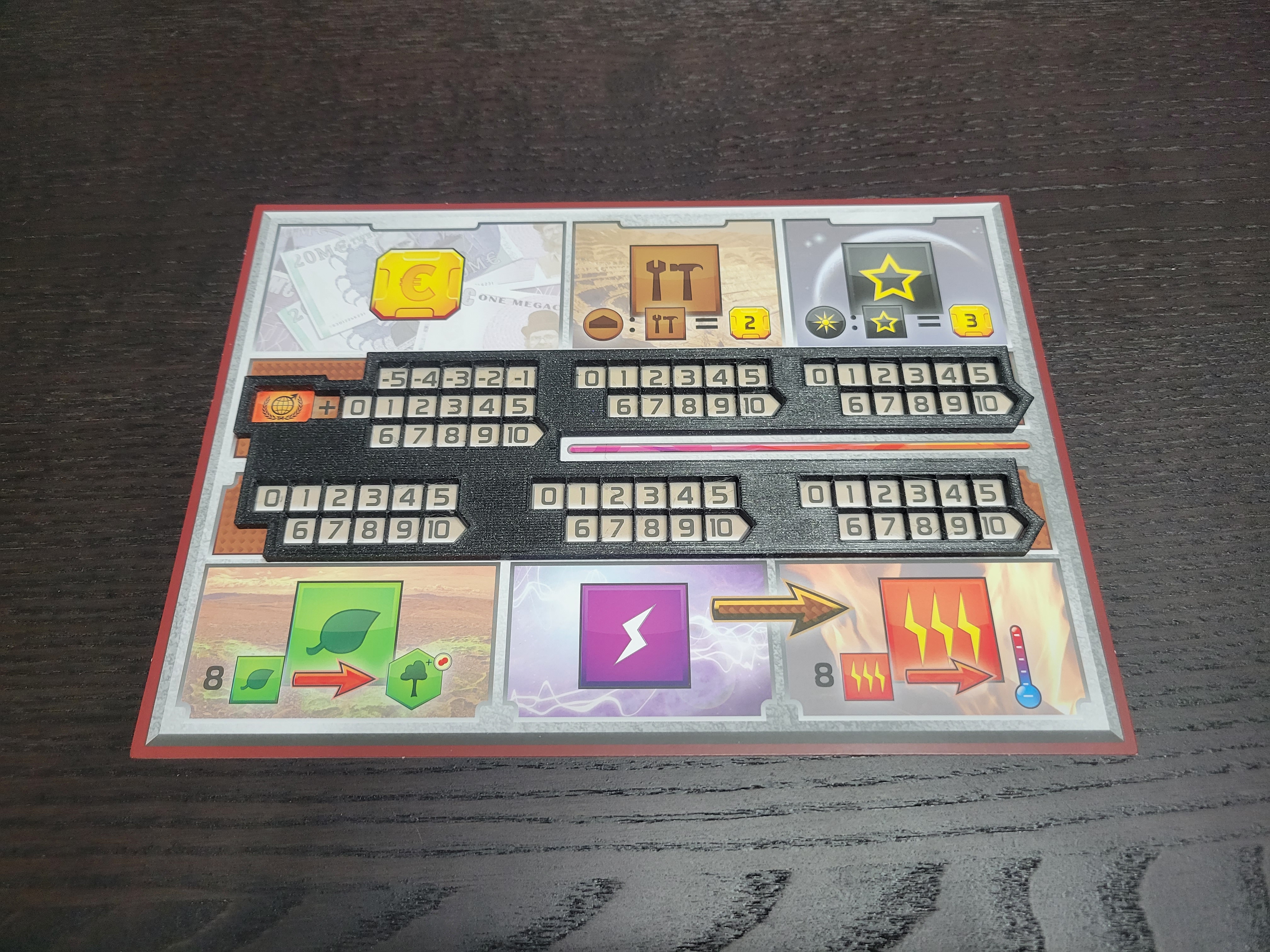 Terraforming Mars Player Mat Overlay