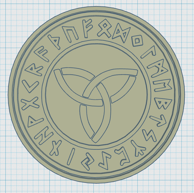 Viking Symbols Coaster 04