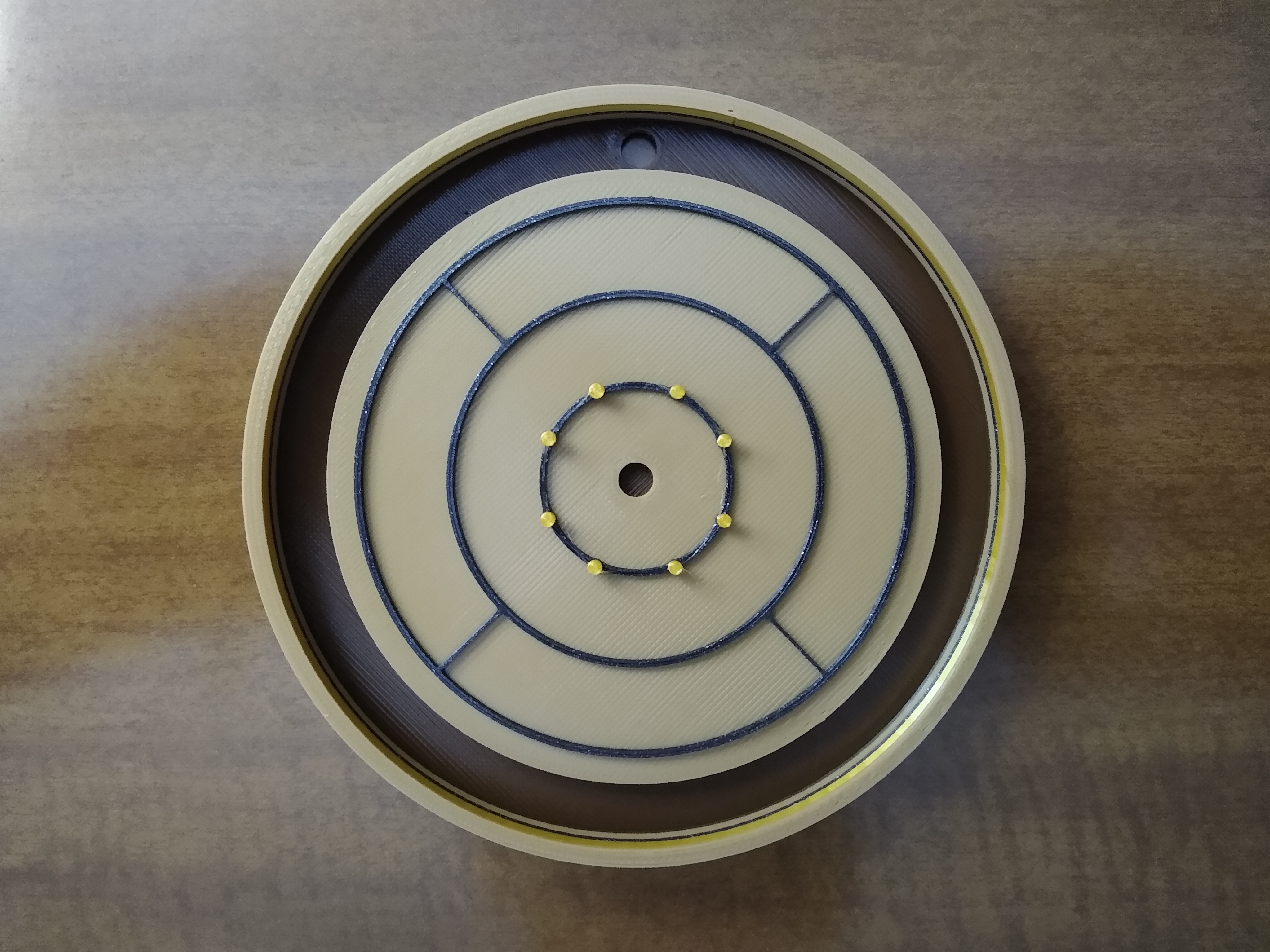 Crokinole Board and Ornament