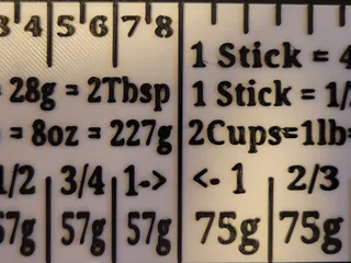 Butter ruler by Cyrus | Download free STL model | Printables.com