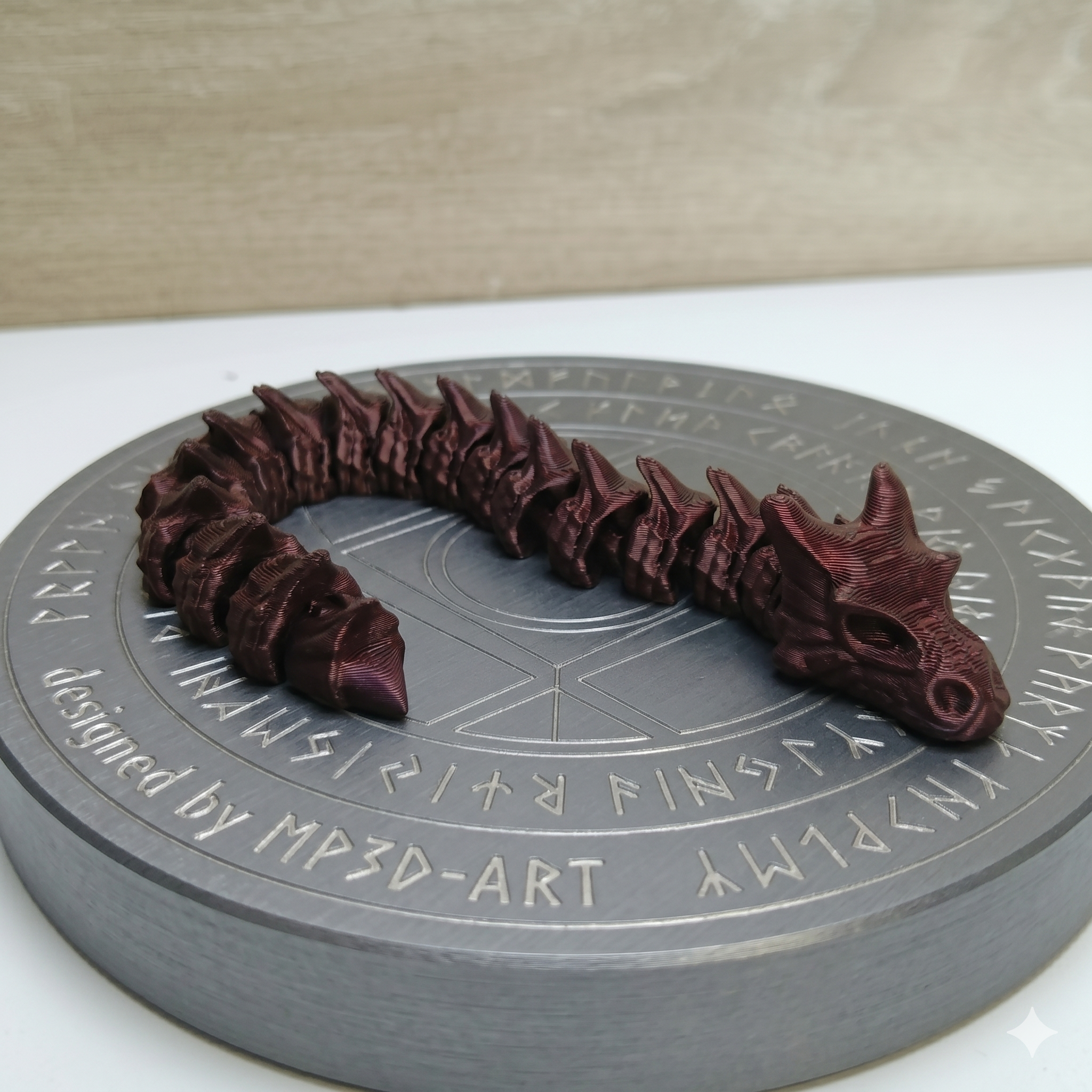 Flexible Dragon Wyrm V2 - Print in Place