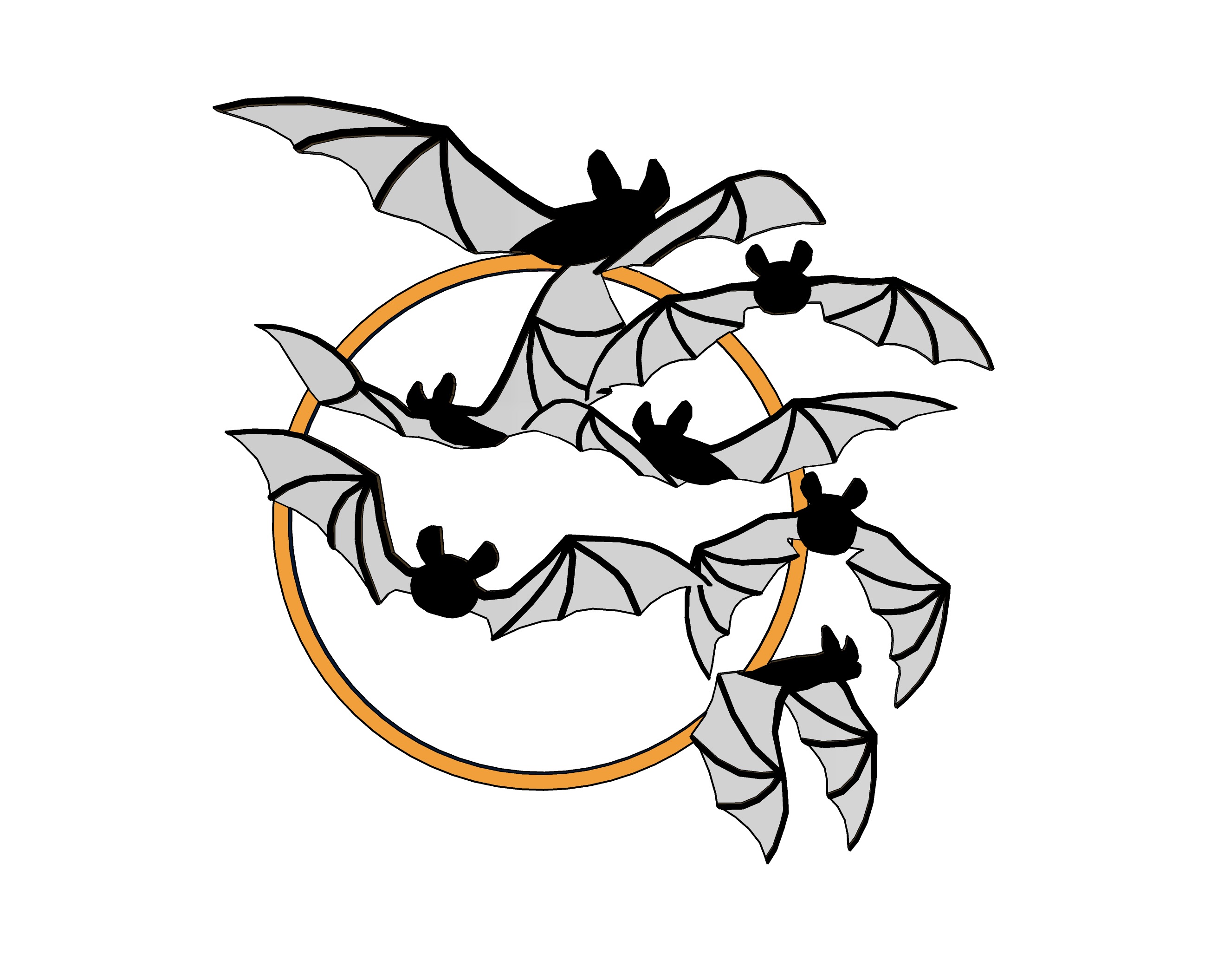 Miniatura 2 do modelo 3D Bat wall decor