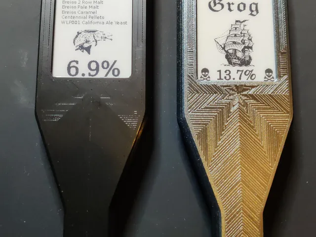 Beer Tap Handle with Passive NFC E Ink Display