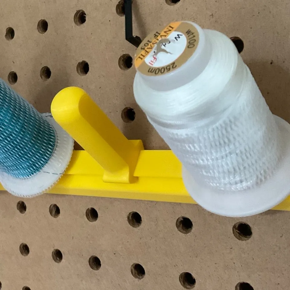 Sewing Thread Spool Holder for Pegboards - Cutting Paths