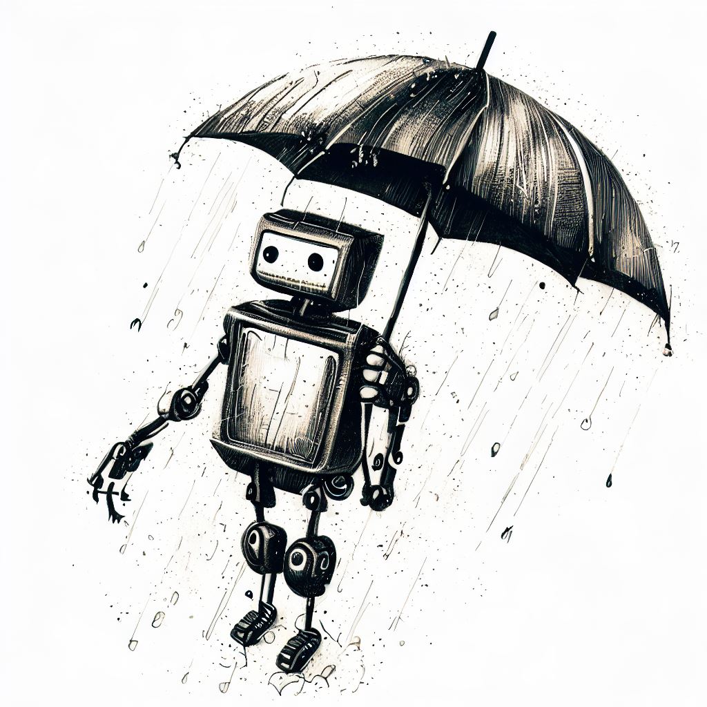 Robot in the rain - HueForge by Lestrade aka Big Top Prints | Download ...