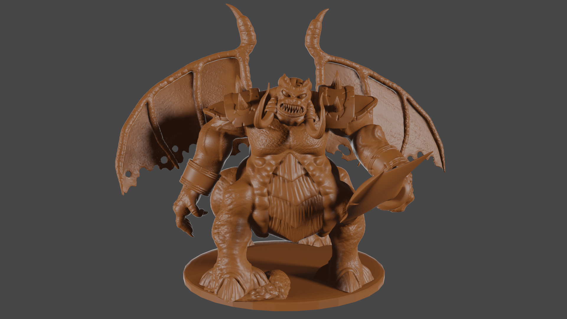 Warcraft inspired, Pitlord, Tabletop DnD miniature