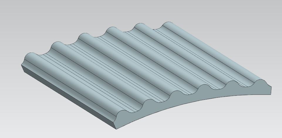 Rounded Finned Greeble for Model Rockets