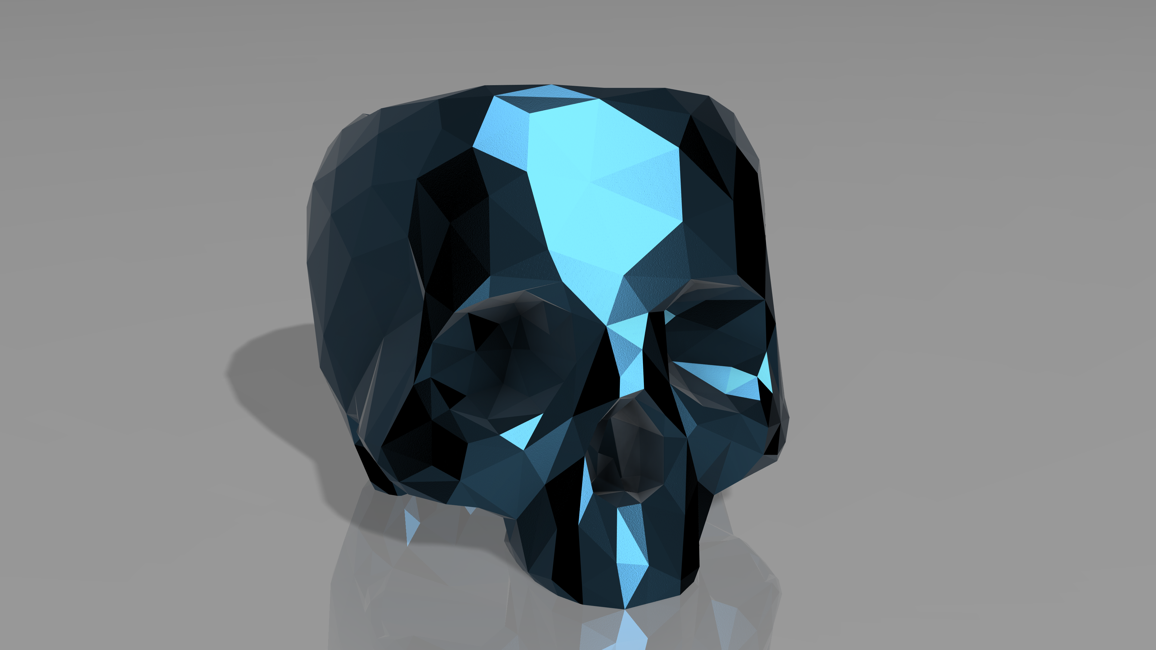 Lower Poly Skull Bowl