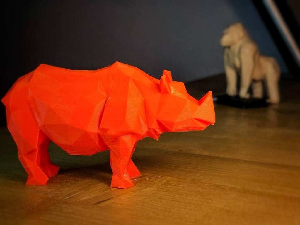 Miniatura 2 do modelo 3D LOW POLY RHINO